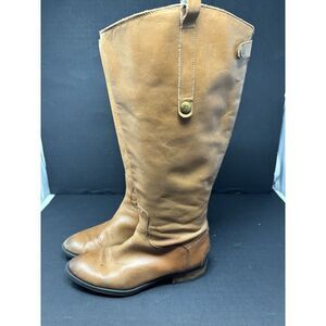 Sam Edelman Size Penny Genuine Leather Riding‎ Boots Brown Whiskey Size 8.5 Wide